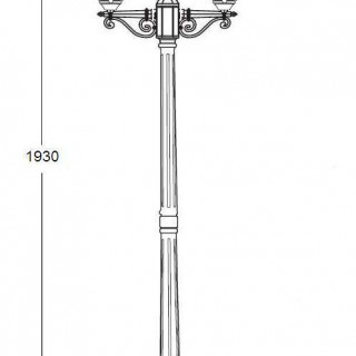 Садово-парковый светильник серии Vena 88408 B opal
