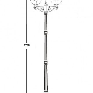 Садово-парковый светильник серии Vena 88410 A 18 opal