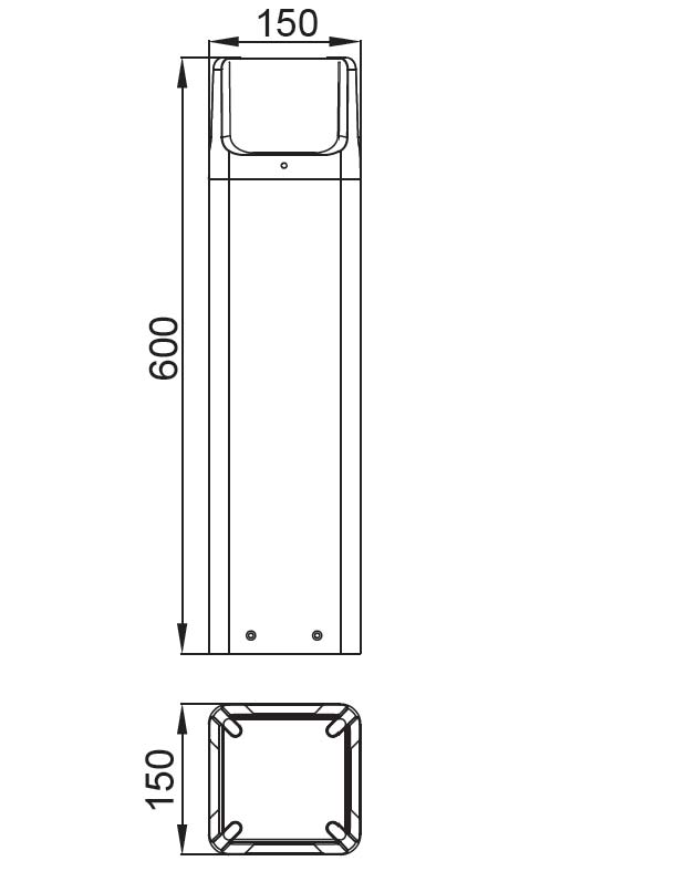 Садово-парковый светильник серии ARMOR W6167-600