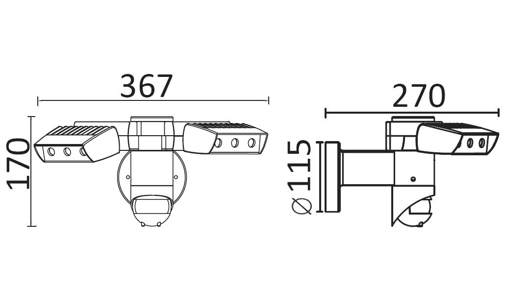 Садово-парковый светильник серии PROJEСTOR W6156-PIR