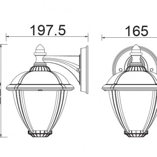 Садово-парковый светильник серии UNITE W 2602 GB