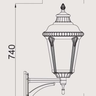 Садово-парковый светильник серии Munich 79751 M bl