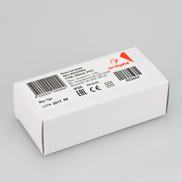 Блок питания ARJ-KE40300A (12W, 300mA, PFC) (ARL, IP20 Пластик, 5 лет)