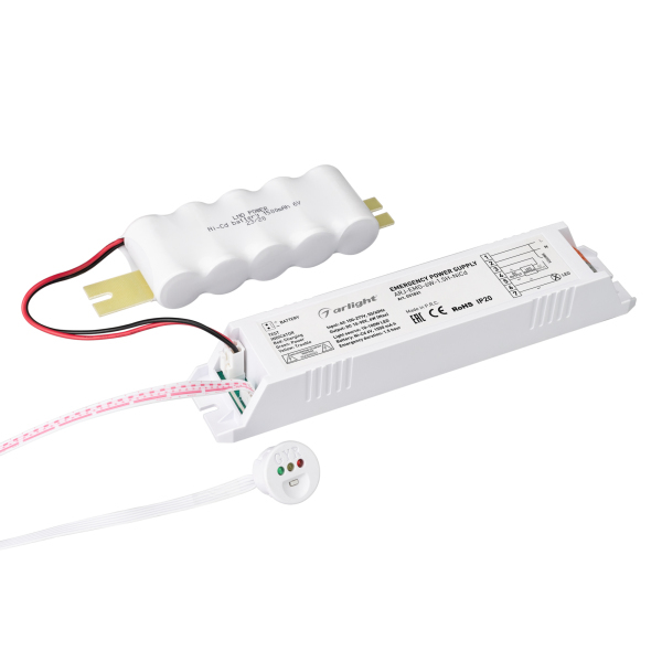 Блок аварийного питания ARJ-EMG-6W-1.5H-NiCd (ARL, IP20 Пластик, 2 года)