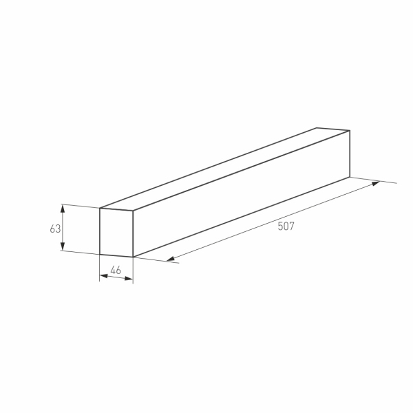 Трек MAG-TRACK-4563-500 (WH) (ARL, IP20 Металл, 3 года)