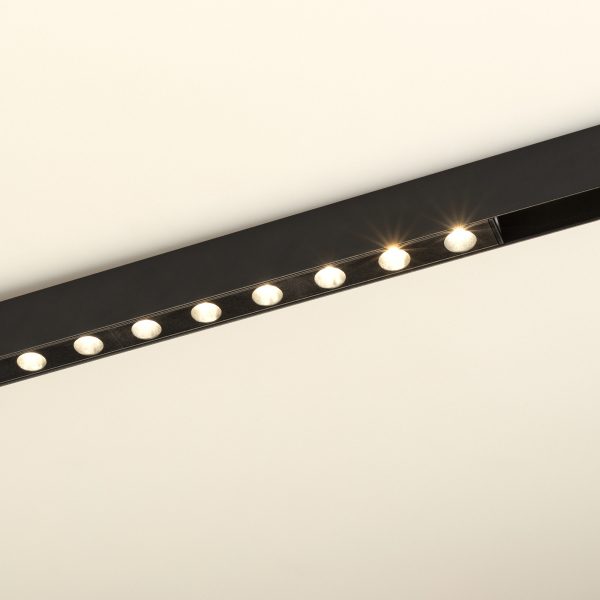 Светильник MAG-DOTS-25-L400-12W Warm3000 (BK, 30 deg, 24V) (ARL, IP20 Металл, 3 года)