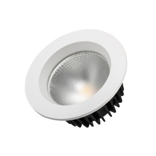 Светодиодный светильник LTD-105WH-FROST-9W Warm White 110deg (ARL, IP44 Металл, 3 года)